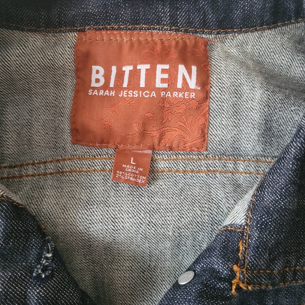 Bitten by Sarah Jessica Parker Denim Jacket with Copper Accents - Picture 2 of 5